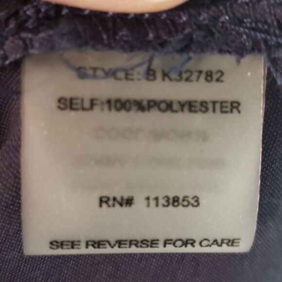 Women's blue Sheer blouse. Large, long sleeves, mature, oversized. - Picture 7 of 8